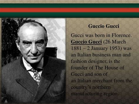 giovanni gucci|what year was gucci founded.